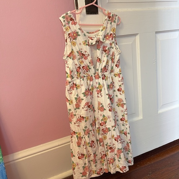 Disney Jumping Beans Limited Edition Minnie Mouse Tiered Bow Back Dress Size 10 - Picture 3 of 4